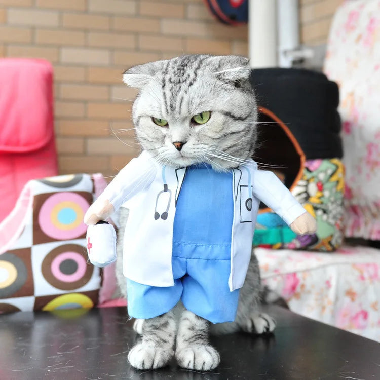 Pet Costume Clothes Suit for Cats & Dogs – Cute Cosplay Outfits for Halloween, Christmas & Parties