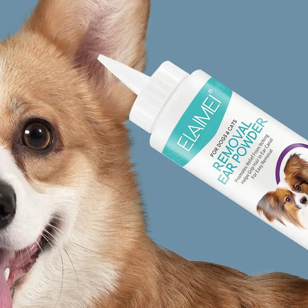 Dog Ear Powder 30g – Safe Ear Wash for Dogs, Cats & Rabbits, Odor Removal & Healthy Ears
