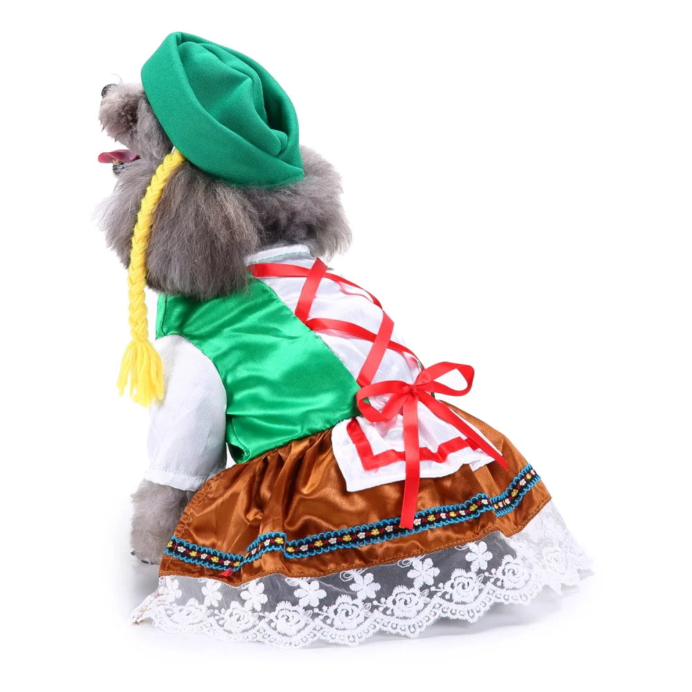 Halloween & Christmas Pet Costume – Cat & Dog Cosplay Dress-Up Outfit