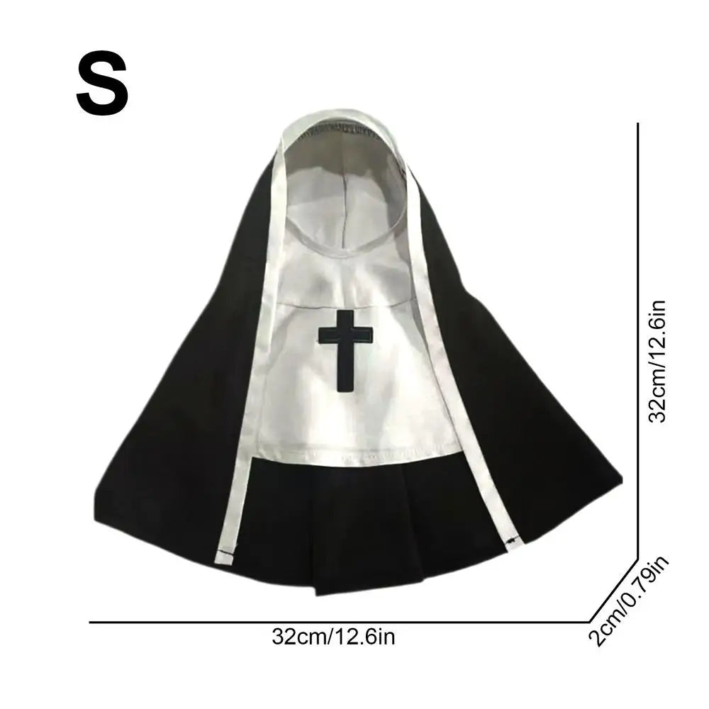 Halloween Pet Nun Costume – Funny Hoodie Cosplay for Dogs & Cats