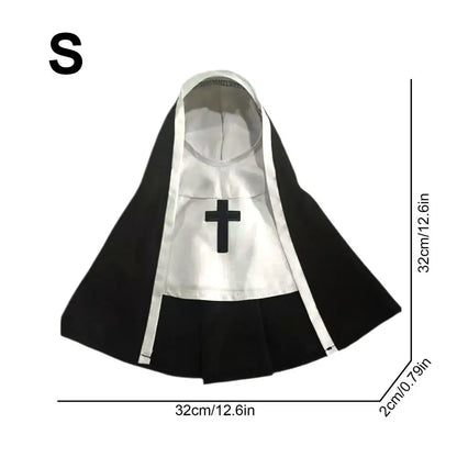Halloween Pet Nun Costume – Funny Hoodie Cosplay for Dogs & Cats