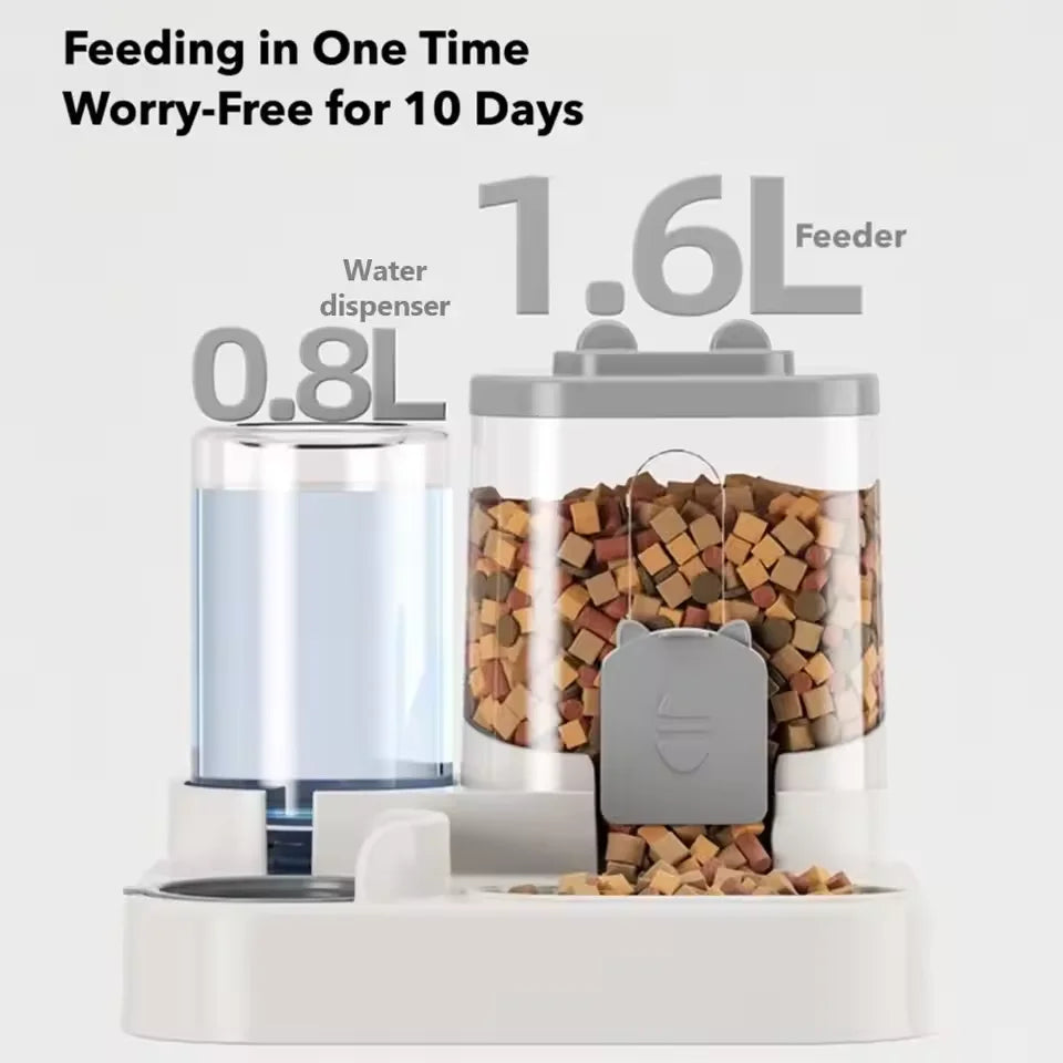SmartFeast™ 2-in-1 Pet Feeder & Water Dispenser