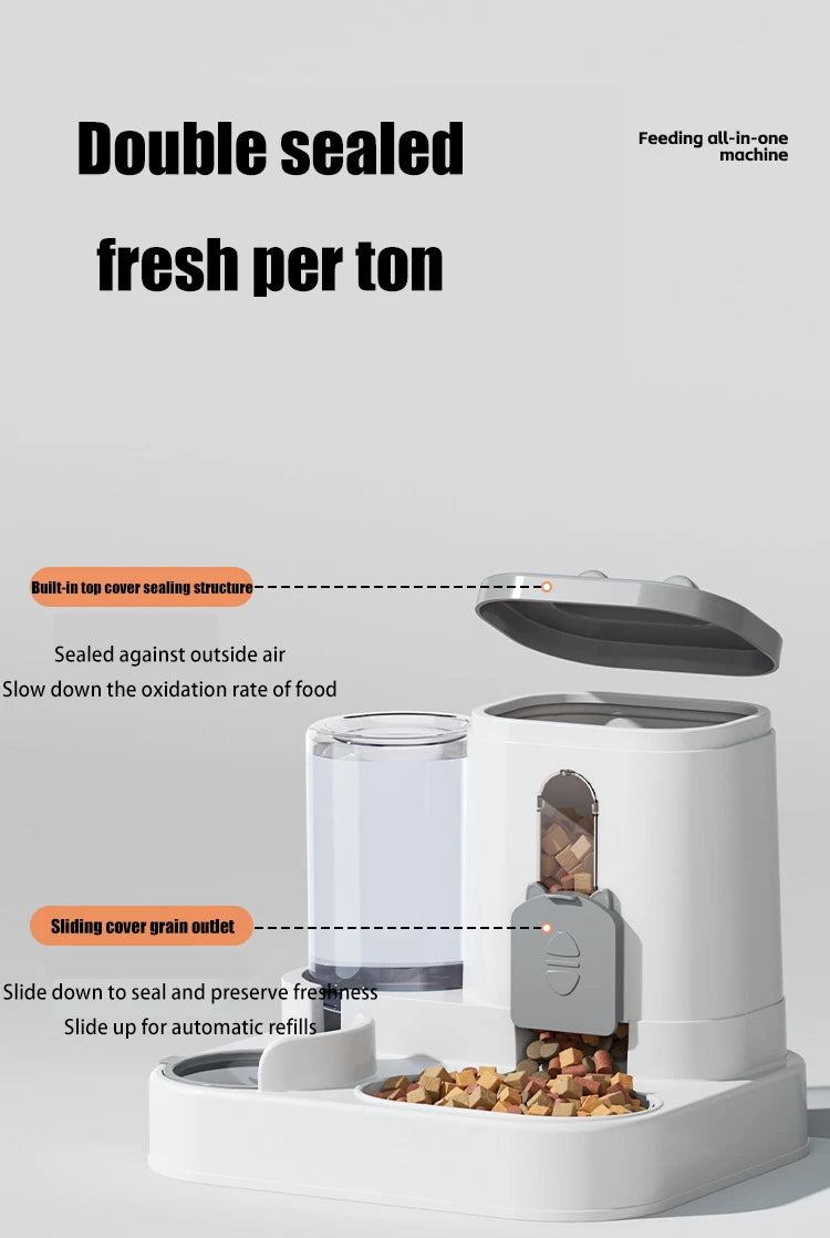SmartFeast™ 2-in-1 Pet Feeder & Water Dispenser