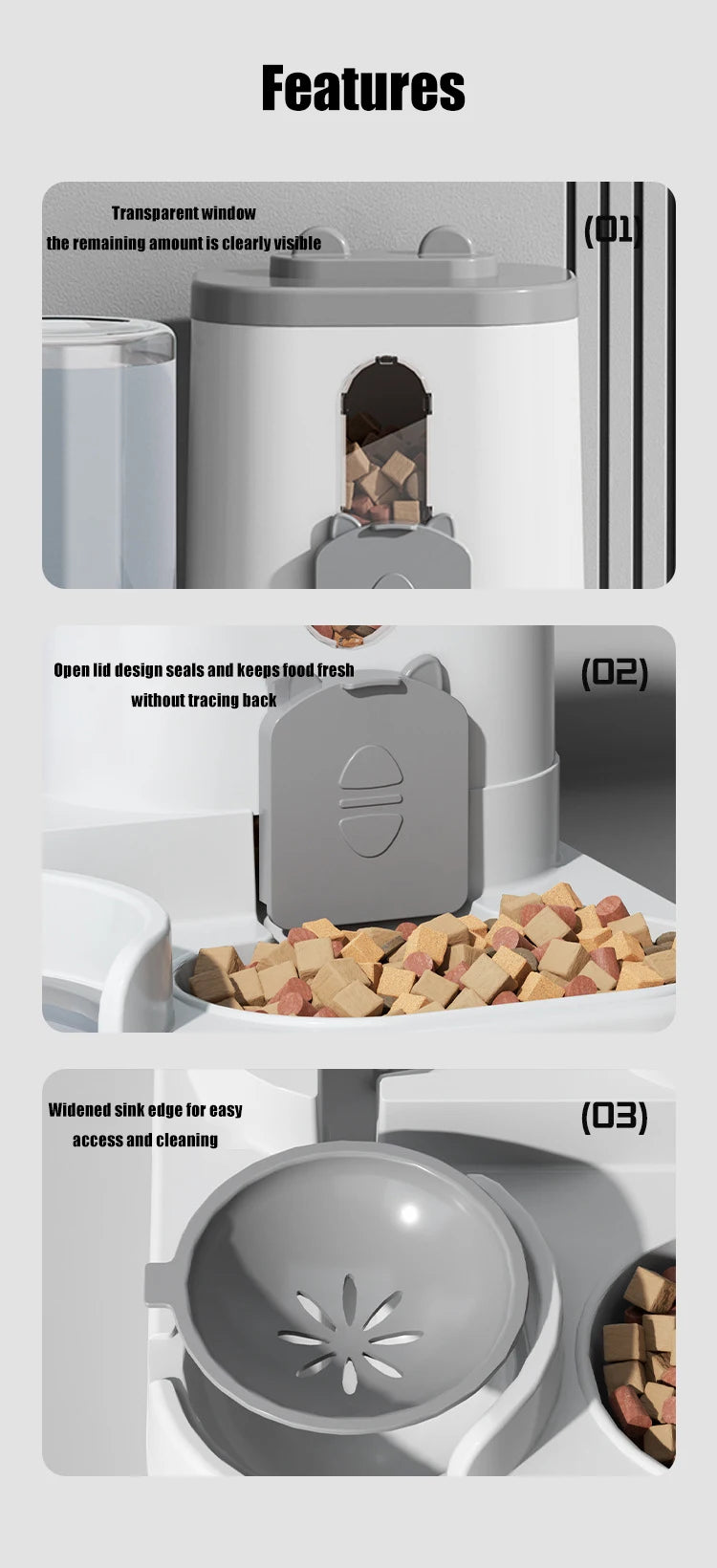 SmartFeast™ 2-in-1 Pet Feeder & Water Dispenser