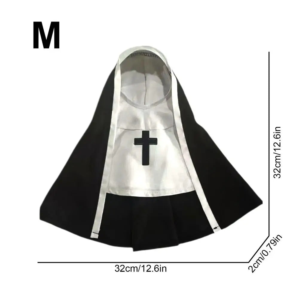 Halloween Pet Nun Costume – Funny Hoodie Cosplay for Dogs & Cats