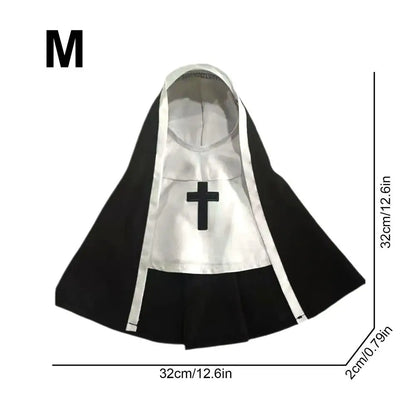 Halloween Pet Nun Costume – Funny Hoodie Cosplay for Dogs & Cats