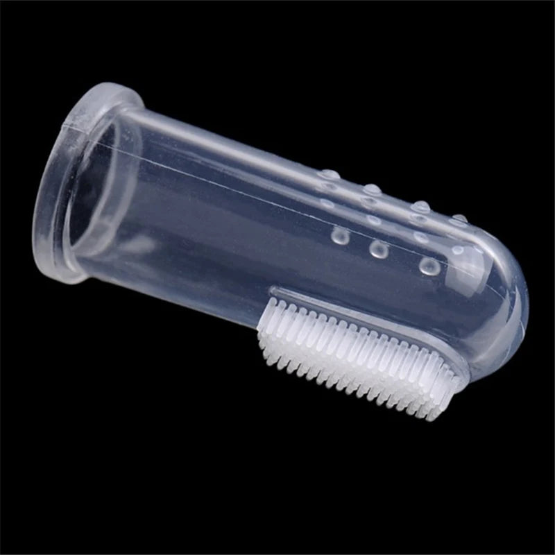 1PC Super Soft Pet Finger Toothbrush – Teddy Dog & Cat Dental Care, Bad Breath & Tartar Removal Tool