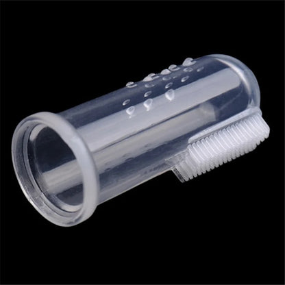 1PC Super Soft Pet Finger Toothbrush – Teddy Dog & Cat Dental Care, Bad Breath & Tartar Removal Tool