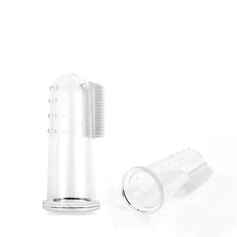 1PC Super Soft Pet Finger Toothbrush – Teddy Dog & Cat Dental Care, Bad Breath & Tartar Removal Tool