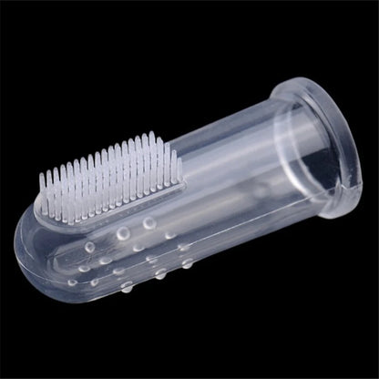 1PC Super Soft Pet Finger Toothbrush – Teddy Dog & Cat Dental Care, Bad Breath & Tartar Removal Tool