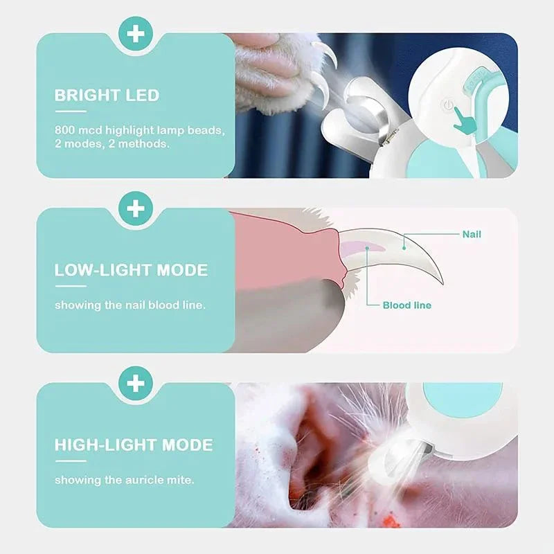 PawGleam™ LED Pet Nail Clipper