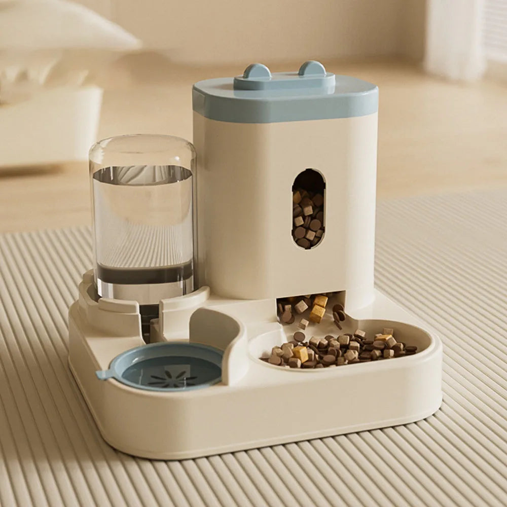 Automatic Pet Feeder & Water Dispenser for Cats Dogs - Smart Food Feeding Station, Automatic Waterer, Pet Supplies