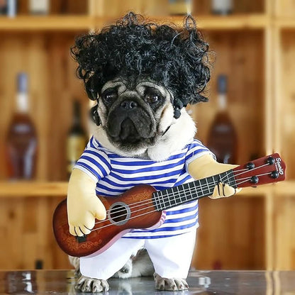 Pet Guitar Costume – Dog & Cat Halloween & Christmas Cosplay Outfit