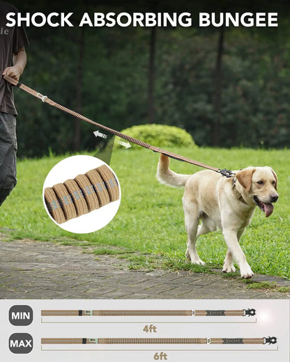 Military-Grade Tactical Dog Collar with Handle Heavy Duty Collar for Medium and Large Dogs Provides Ultimate Control