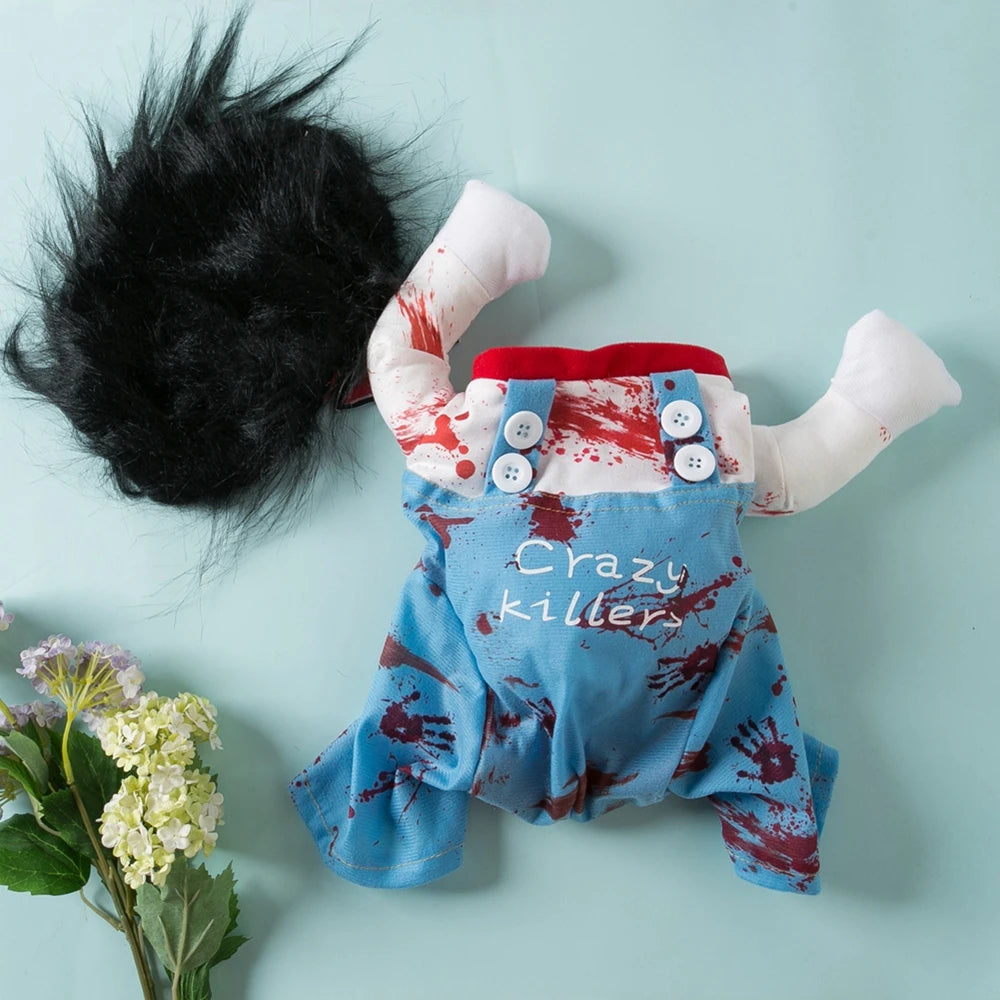 Funny Pet Cosplay Costume – Halloween & Christmas Outfit for Cats & Dogs