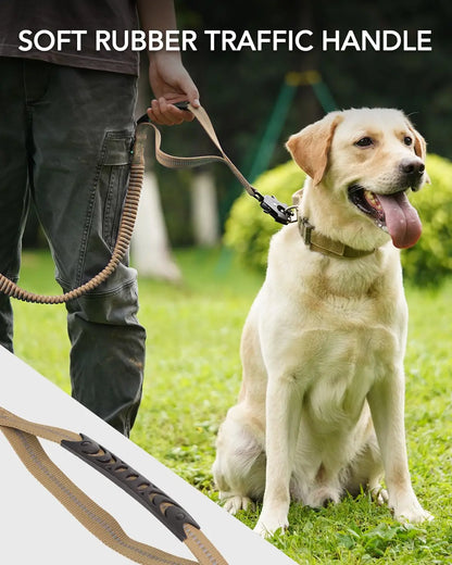 Military-Grade Tactical Dog Collar with Handle Heavy Duty Collar for Medium and Large Dogs Provides Ultimate Control
