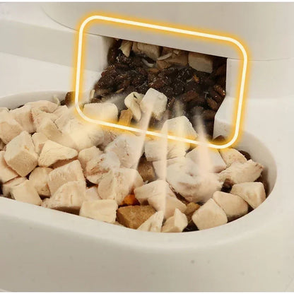 Automatic 2-in-1 Feeder Dog Cat Food Bowl and Water Feeding Device Pet Large Food Dispenser Puppy Pet Kitten Bowl Accessories 1p