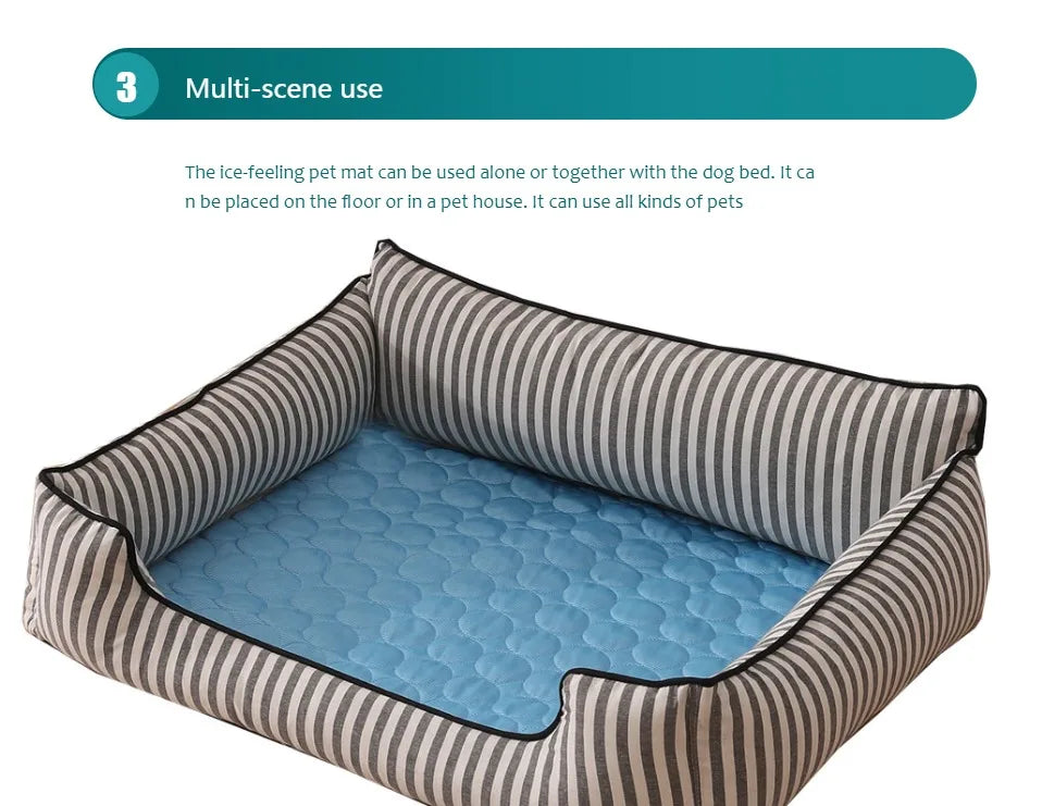 Dog Bed Cooling Mat Beds Large Dogs Pet Bed Medium Small Blanket Supplies Puppy Accessories Sofa Accessory