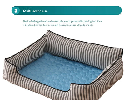Dog Bed Cooling Mat Beds Large Dogs Pet Bed Medium Small Blanket Supplies Puppy Accessories Sofa Accessory