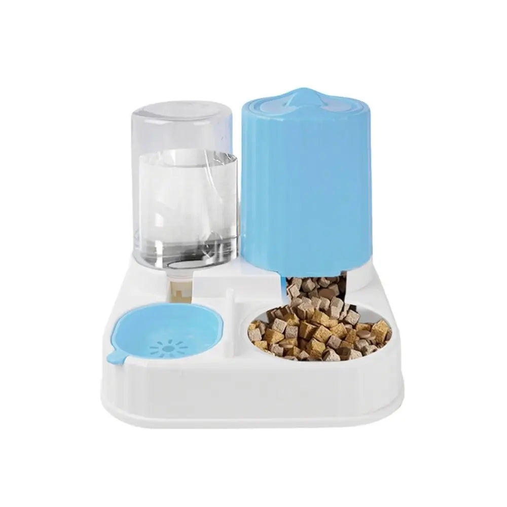 2-in-1 Cat Automatic Feeder Large Capacity Detachable Pet Water Dispenser Dry Wet Separation Cat Dog Food Bowl Drinking