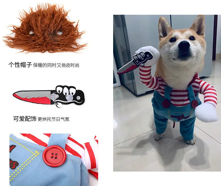Pet Costume Clothes Suit for Cats & Dogs – Cute Cosplay Outfits for Halloween, Christmas & Parties