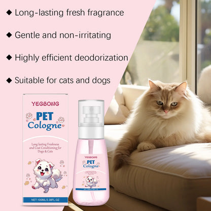 Deodorizing Dog & Cat Spray – Natural Odor Remover & Long-Lasting Cologne