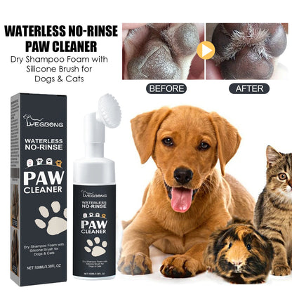 YEGBONG Pet Paw Cleaner Foam – Rinse-Free, Waterless Paw & Claw Care for Dogs & Cats