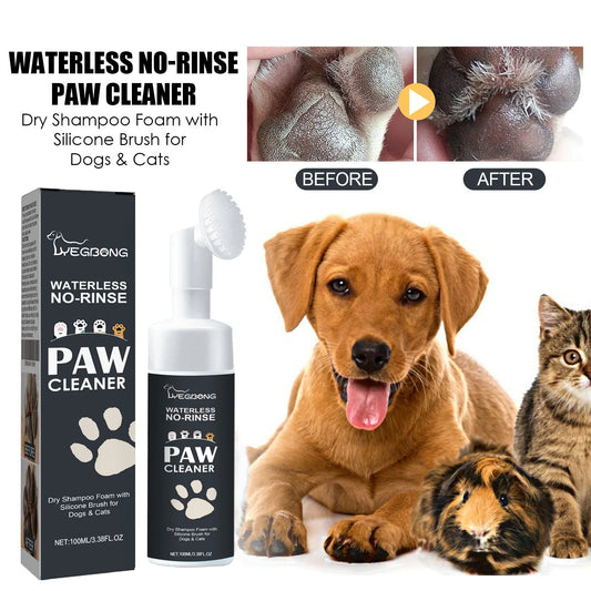 YEGBONG Pet Paw Cleaner Foam – Rinse-Free, Waterless Paw & Claw Care for Dogs & Cats