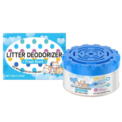 Cat Litter Box Deodorizer – Odor Eliminator Gel