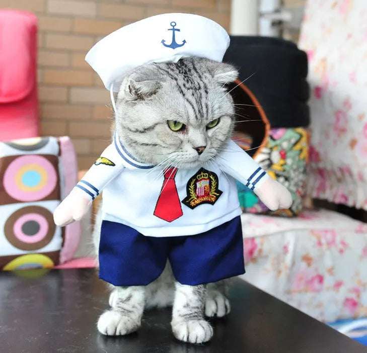 Pet Costume Clothes Suit for Cats & Dogs – Cute Cosplay Outfits for Halloween, Christmas & Parties