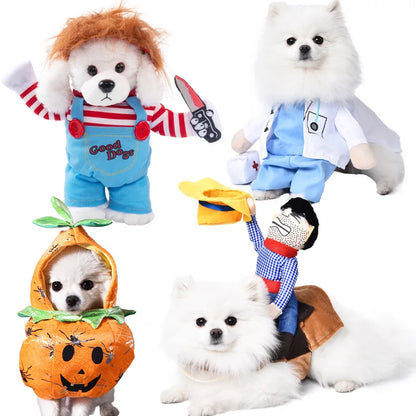 Halloween Dog & Cat Costume – Funny Small Dog Jacket & Creative Pet Outfit
