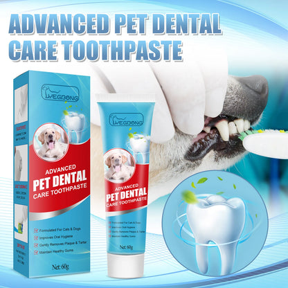 Pet Oral Care Toothpaste – Cleans Tartar & Plaque, Freshens Breath, Edible for Dogs & Cats