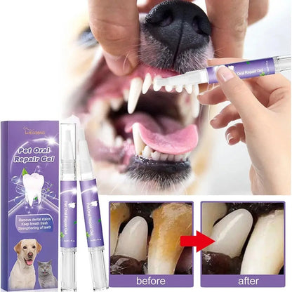Pet Teeth Cleaning Pen – Removes Tartar & Plaque, Freshens Breath, and Repairs Gums for Dogs & Cats