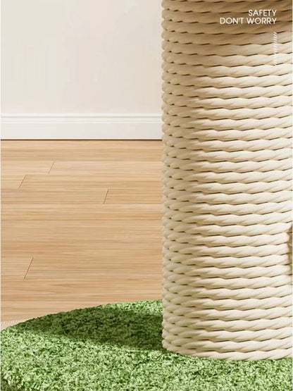 Cat Grab Column Cute Mushroom Shape Cat Scratching Post Sisal Material Wear-resisting Pets Toy Pet Training Supplies Accessories