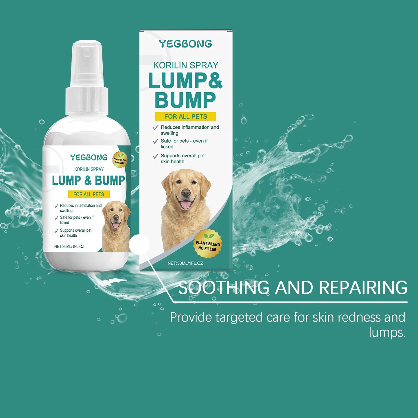 Pet Skin Repair Spray – Soothes Dryness, Redness & Itching for Puppies & Kittens