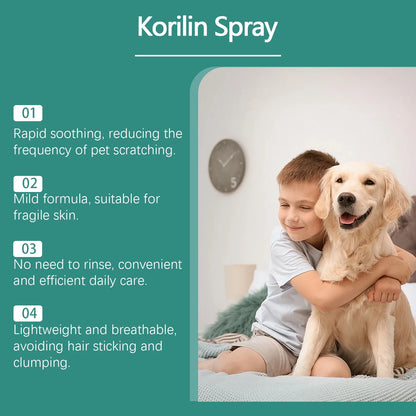 Pet Skin Repair Spray – Soothes Dryness, Redness & Itching for Puppies & Kittens