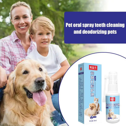 Pet Oral Care Spray – Freshens Breath, Cleans Teeth & Prevents Gingivitis for Dogs & Cats