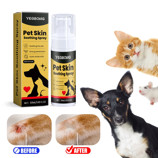YEGBONG Pet Skin Treatment Spray – Anti-Itch & Soothing Care for Dogs & Cats
