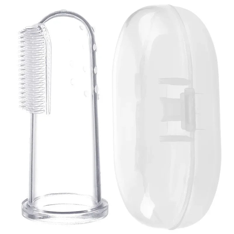 1PC Super Soft Pet Finger Toothbrush – Teddy Dog & Cat Dental Care, Bad Breath & Tartar Removal Tool