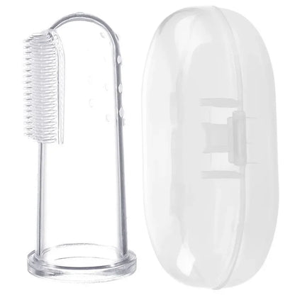 1PC Super Soft Pet Finger Toothbrush – Teddy Dog & Cat Dental Care, Bad Breath & Tartar Removal Tool