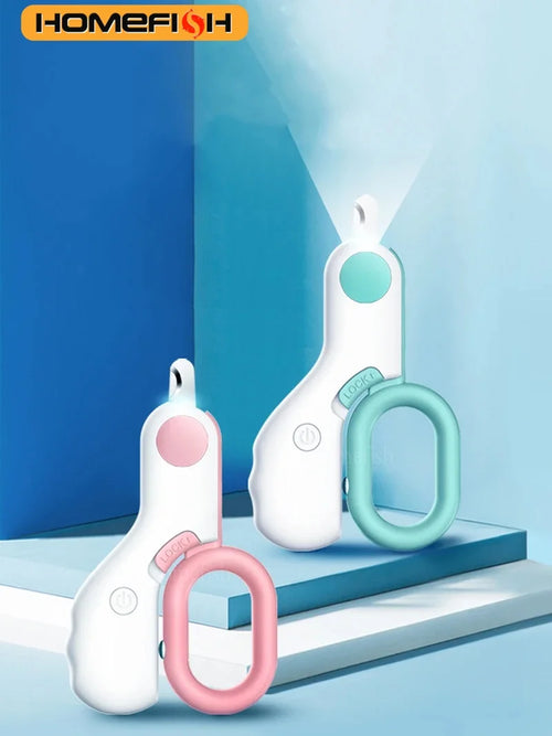 LED Light Cat & Dog Nail Clipper – Professional Pet Claw Trimmer with Safety Lock