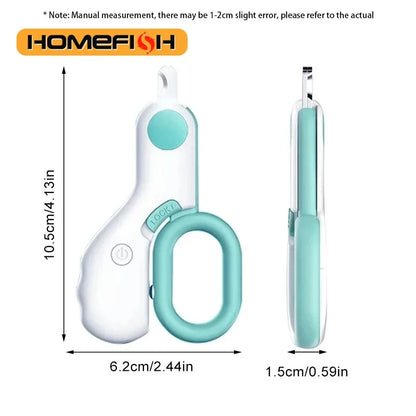 LED Light Cat & Dog Nail Clipper – Professional Pet Claw Trimmer with Safety Lock