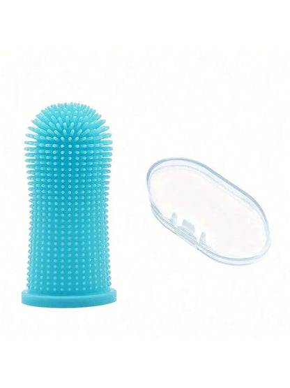 Pet Finger Toothbrush – Silicone Oral Cleaning Brush for Cats & Dogs