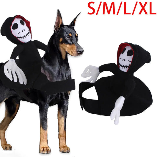 Halloween Pet Ghost Costume – Spooky Cute Dog & Cat Cape for Parties