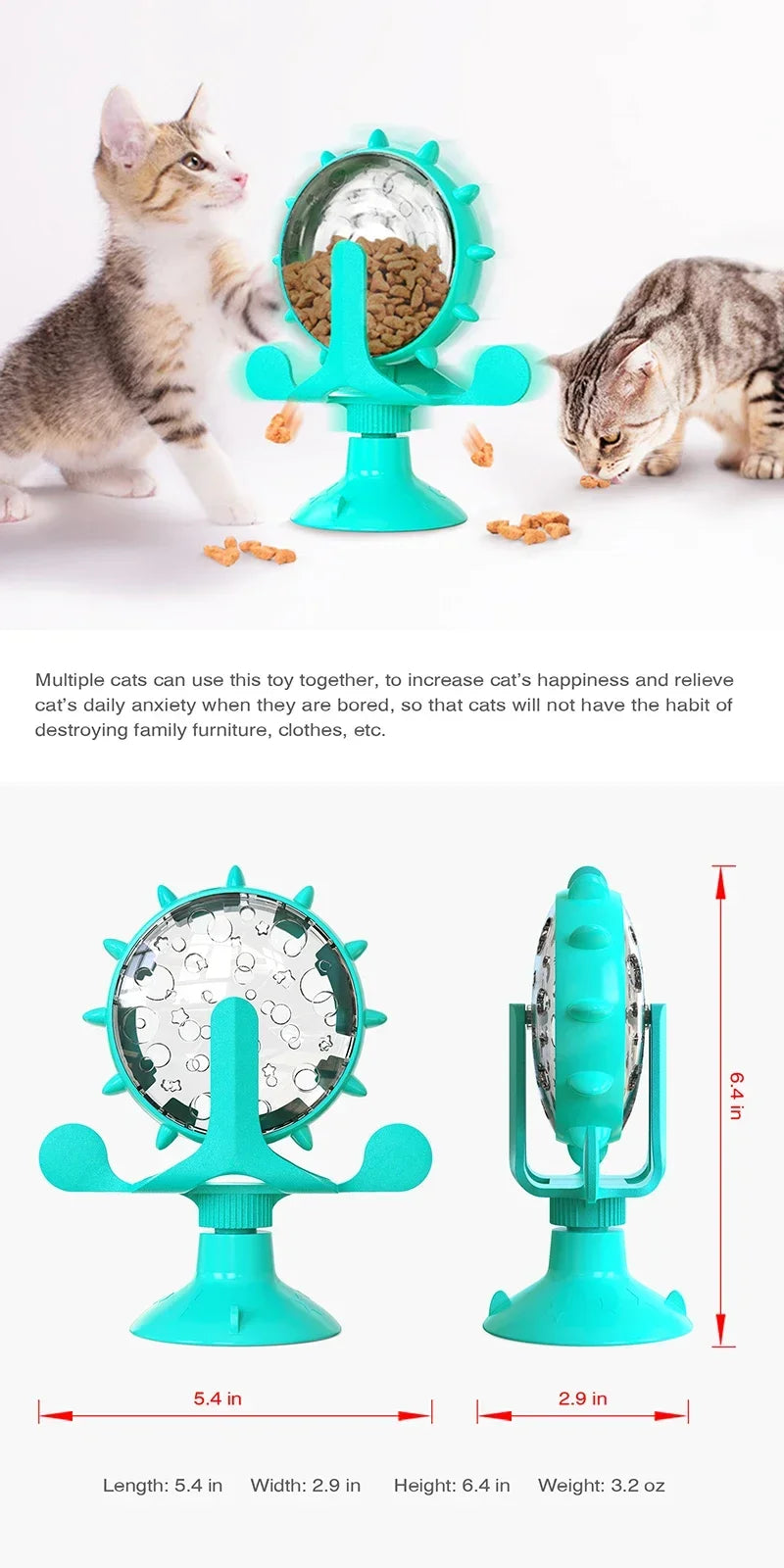 TreatSpin™ Interactive IQ Feeder Toy
