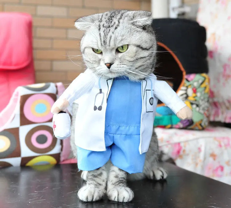 Pet Costume Clothes Suit for Cats & Dogs – Cute Cosplay Outfits for Halloween, Christmas & Parties