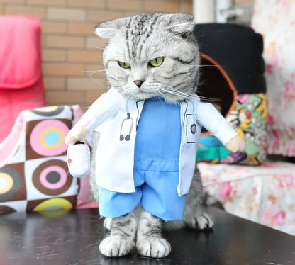 Pet Costume Clothes Suit for Cats & Dogs – Cute Cosplay Outfits for Halloween, Christmas & Parties
