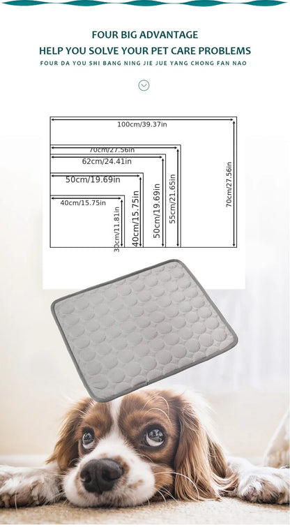 Dog Bed Cooling Mat Beds Large Dogs Pet Bed Medium Small Blanket Supplies Puppy Accessories Sofa Accessory