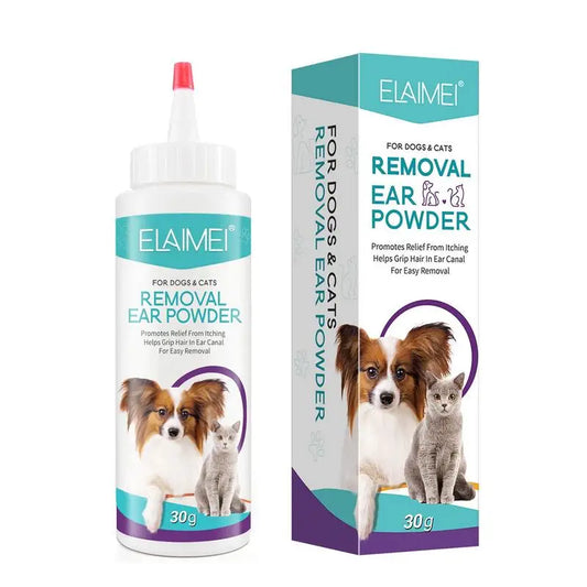 Dog Ear Powder 30g – Safe Ear Wash for Dogs, Cats & Rabbits, Odor Removal & Healthy Ears
