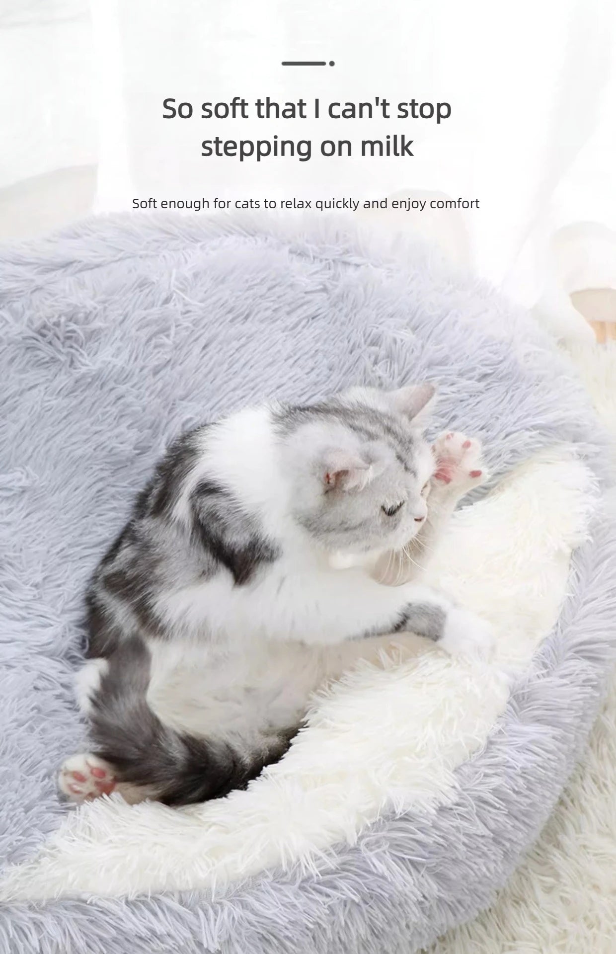 Autumn And Winter Soft Plush Pet Bed And Pet Bed Winter Warm And Cold Plush Comforter Nest Shell Cat Nest Semi-enclosed Cat Nest